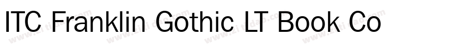 ITC Franklin Gothic LT Book Condensed字体转换